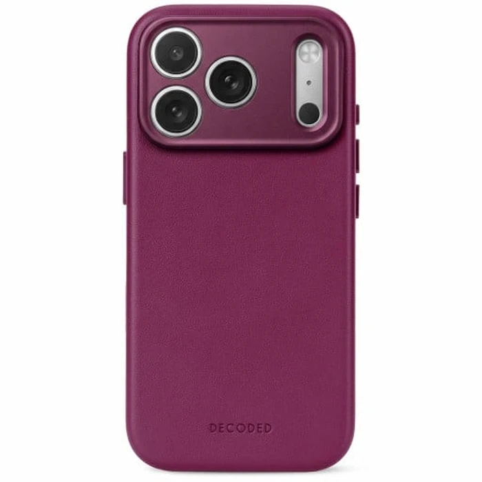 Decoded Leather Backcover Apple iPhone 18 Pro / 17 Pro MagSafe (aubergine)
