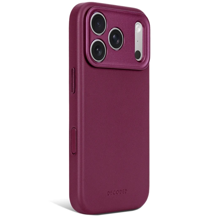 Decoded Leather Backcover Apple iPhone 18 Pro / 17 Pro MagSafe (aubergine)