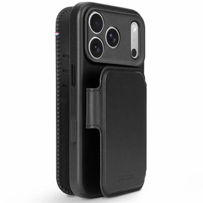 Decoded Leather Detachable Wallet Apple iPhone 18 Pro / 17 Pro MagSafe (black)