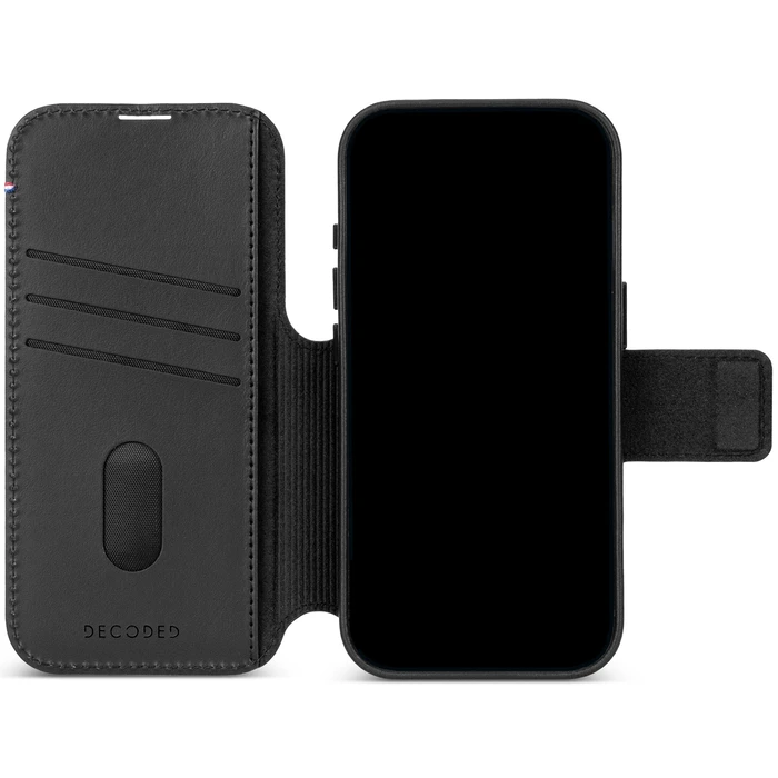 Decoded Leather Detachable Wallet Apple iPhone 18 Pro / 17 Pro MagSafe (black)