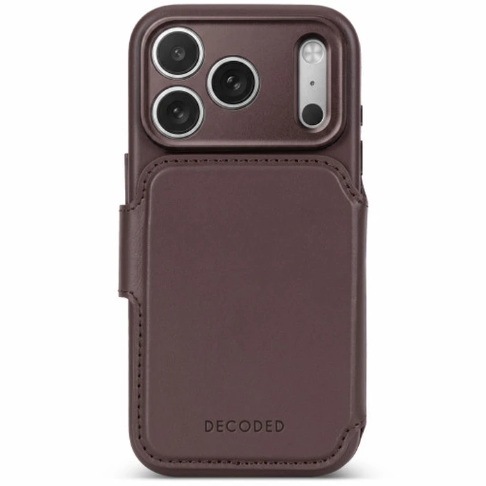 Decoded Leather Detachable Wallet Apple iPhone 18 Pro / 17 Pro MagSafe (chocolat brown)