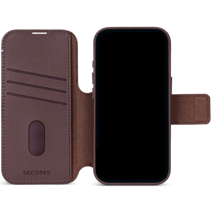 Decoded Leather Detachable Wallet Apple iPhone 18 Pro / 17 Pro MagSafe (chocolat brown)