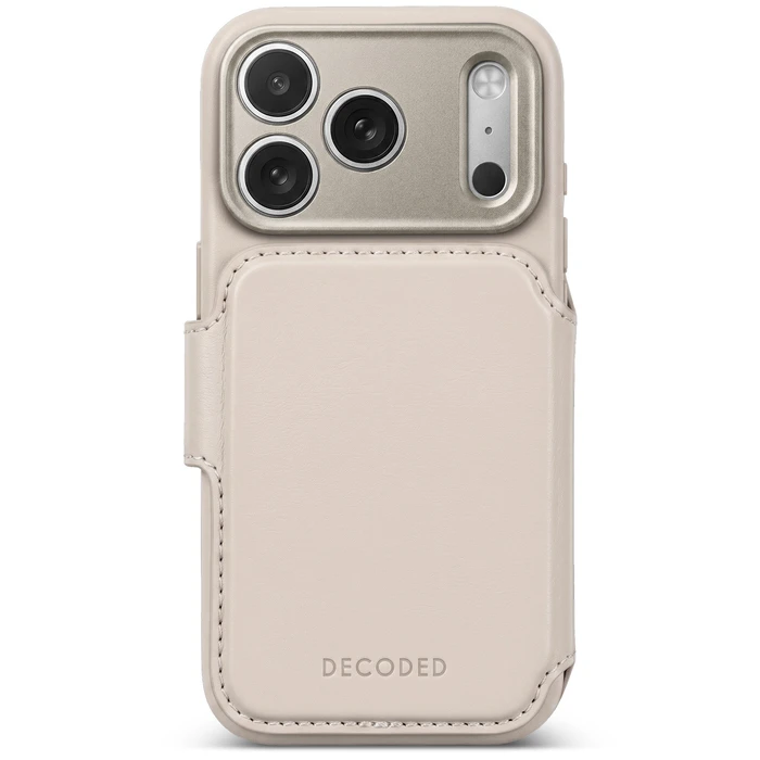 Decoded Leather Detachable Wallet Apple iPhone 18 Pro / 17 Pro MagSafe (taupe)
