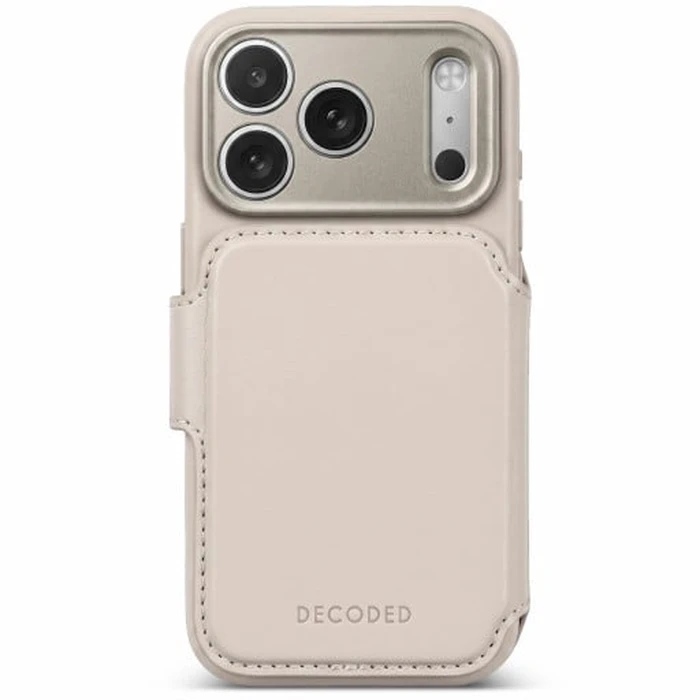 Decoded Leather Detachable Wallet Apple iPhone 18 Pro / 17 Pro MagSafe (taupe)