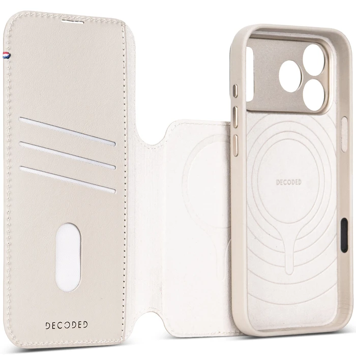 Decoded Leather Detachable Wallet Apple iPhone 18 Pro / 17 Pro MagSafe (taupe)