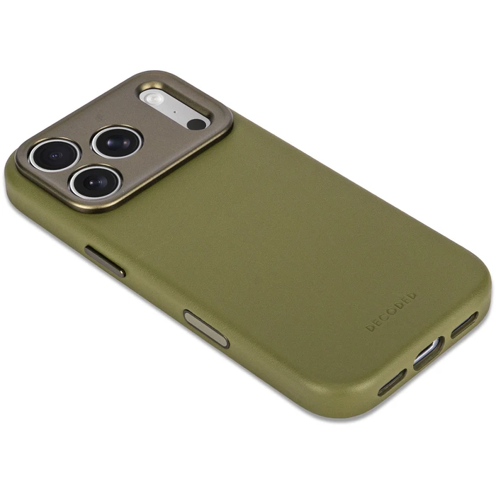 Decoded Leather Backcover Apple iPhone 18 Pro Max / 17 Pro Max MagSafe (moss green)