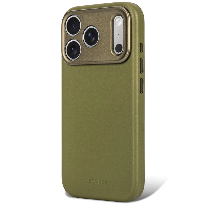Decoded Leather Backcover Apple iPhone 18 Pro Max / 17 Pro Max MagSafe (moss green)
