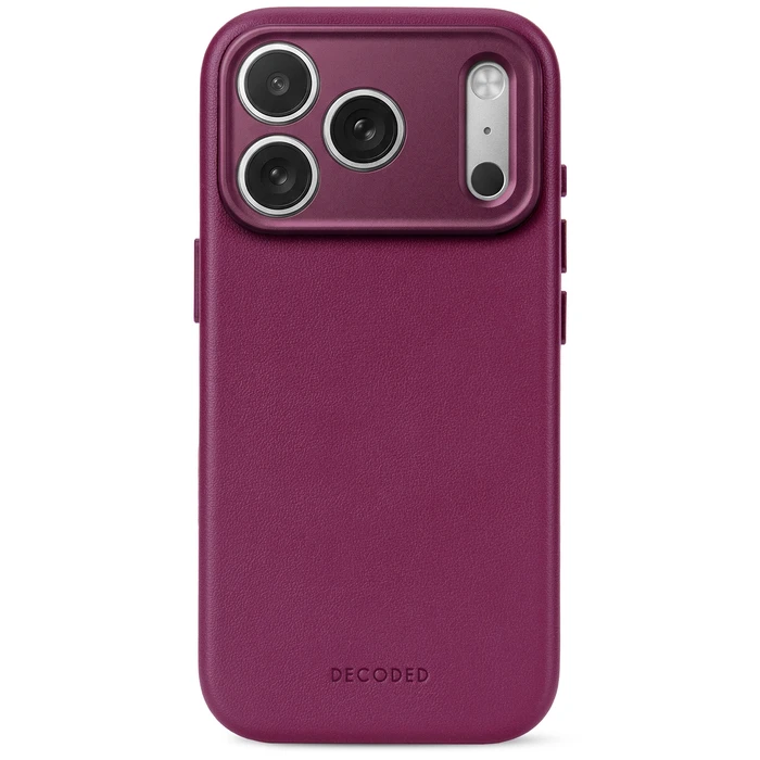 Decoded Leather Backcover Apple iPhone 18 Pro Max / 17 Pro Max MagSafe (aubergine)