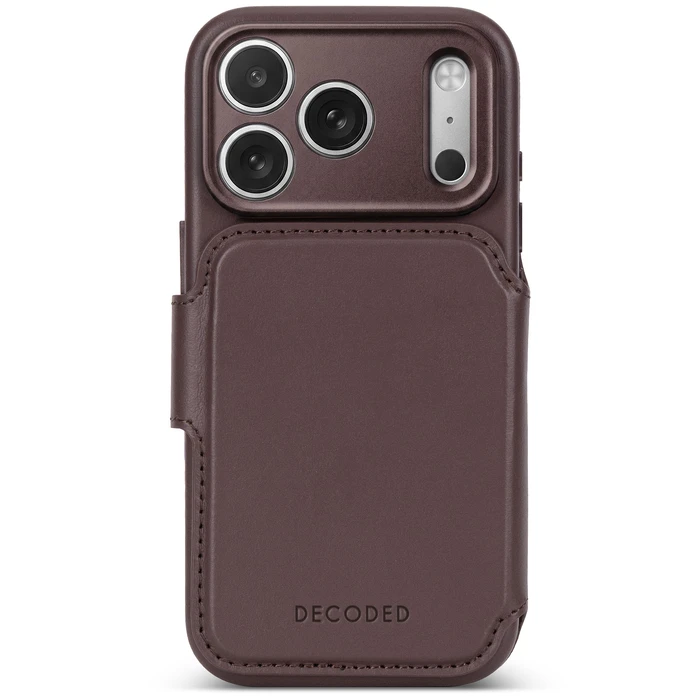 Decoded Leather Detachable Wallet Apple iPhone 18 Pro Max / 17 Pro Max MagSafe (chocolat brown)