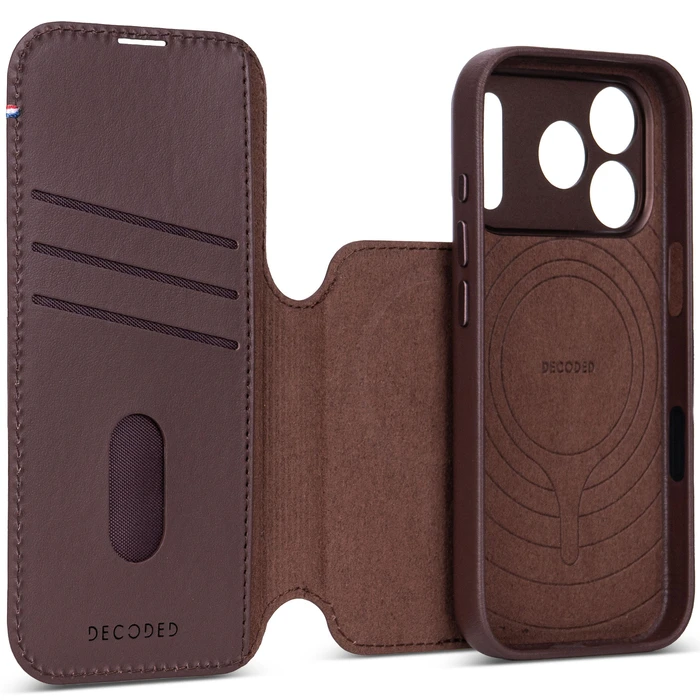 Decoded Leather Detachable Wallet Apple iPhone 18 Pro Max / 17 Pro Max MagSafe (chocolat brown)