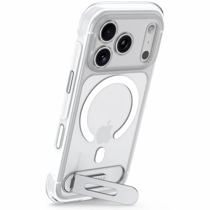 Decoded AntiMicrobial Hybrid Stand Backcover Apple iPhone 18 Pro / 17 Pro MagSafe (clear)