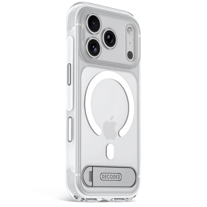 Decoded AntiMicrobial Hybrid Stand Backcover Apple iPhone 18 Pro Max / 17 Pro Max MagSafe (clear)