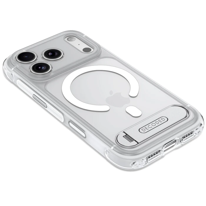 Decoded AntiMicrobial Hybrid Stand Backcover Apple iPhone 18 Pro Max / 17 Pro Max MagSafe (clear)