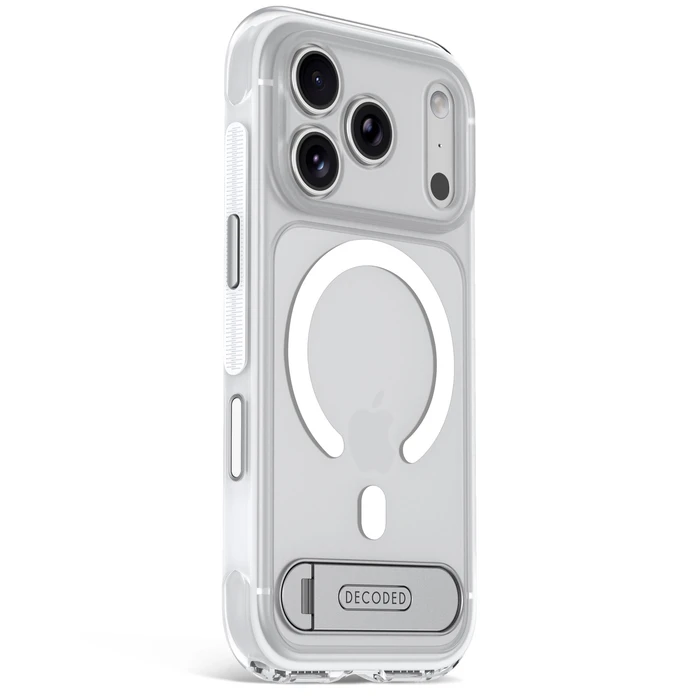 Decoded AntiMicrobial Hybrid Stand Backcover Apple iPhone 18 Pro Max / 17 Pro Max MagSafe (frosted white)