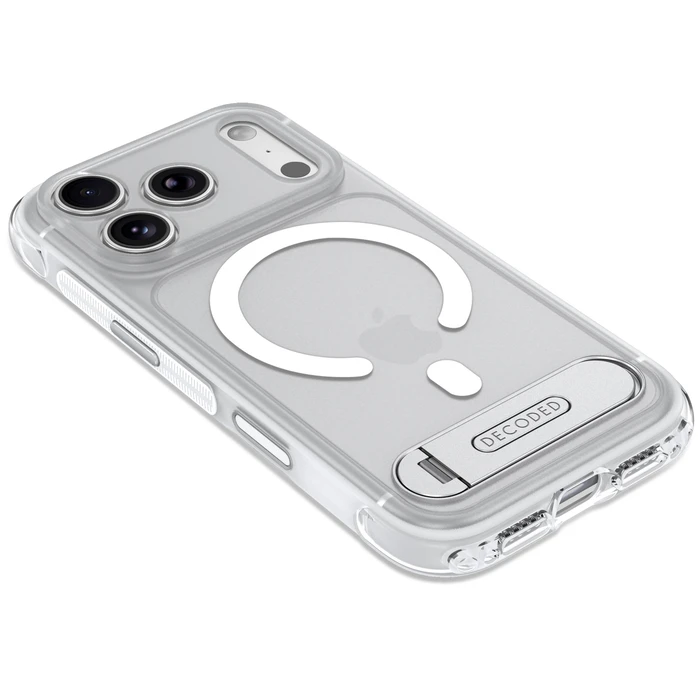 Decoded AntiMicrobial Hybrid Stand Backcover Apple iPhone 18 Pro Max / 17 Pro Max MagSafe (frosted white)