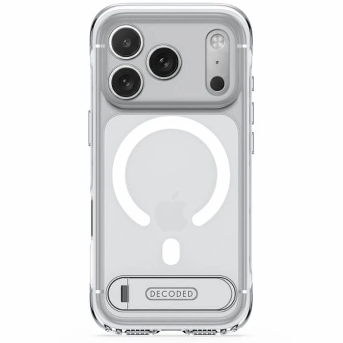 Decoded AntiMicrobial Hybrid Stand Backcover Apple iPhone 18 Pro Max / 17 Pro Max MagSafe (frosted white)