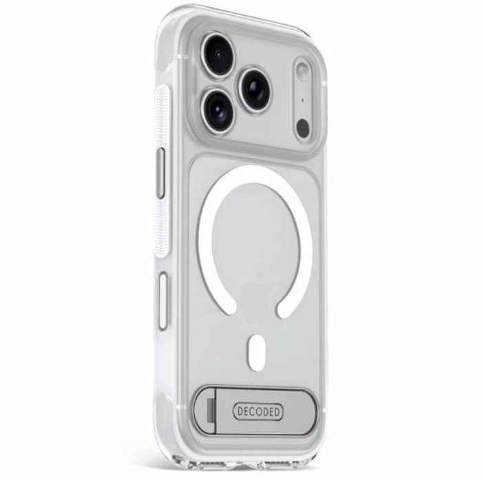 Decoded AntiMicrobial Hybrid Stand Backcover Apple iPhone 18 Pro Max / 17 Pro Max MagSafe (frosted white)