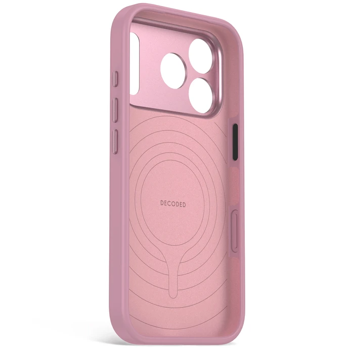 Decoded AntiMicrobial Silicone Backcover Apple iPhone 18 Pro / 17 Pro MagSafe (rose quartz)