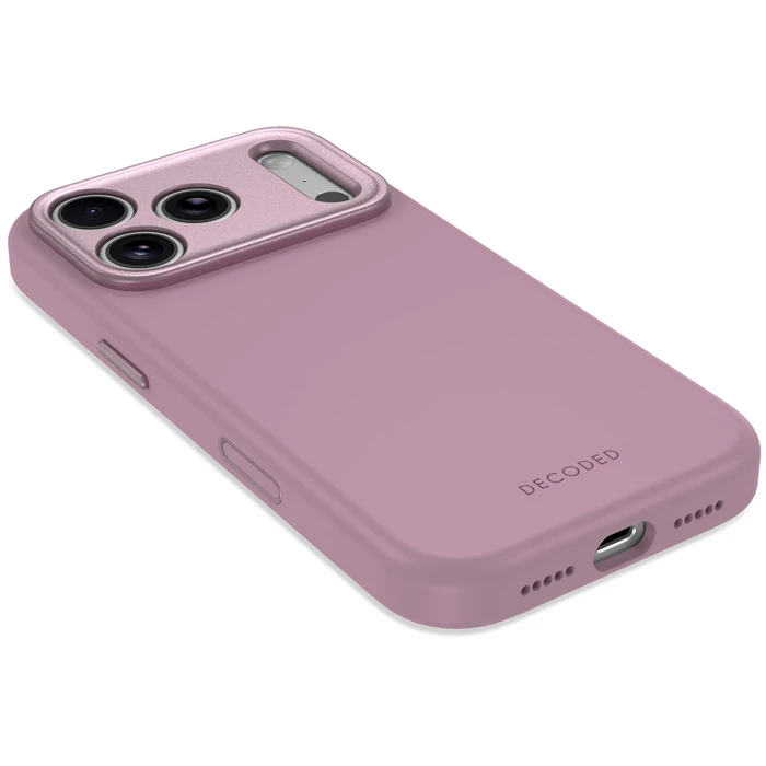 Decoded AntiMicrobial Silicone Backcover Apple iPhone 18 Pro / 17 Pro MagSafe (rose quartz)