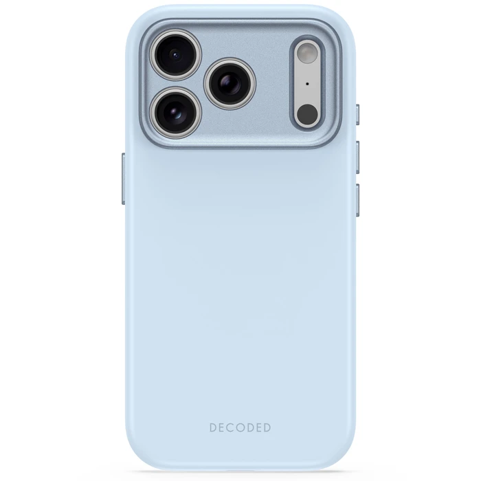 Decoded AntiMicrobial Silicone Backcover Apple iPhone 18 Pro / 17 Pro MagSafe (sky blue)