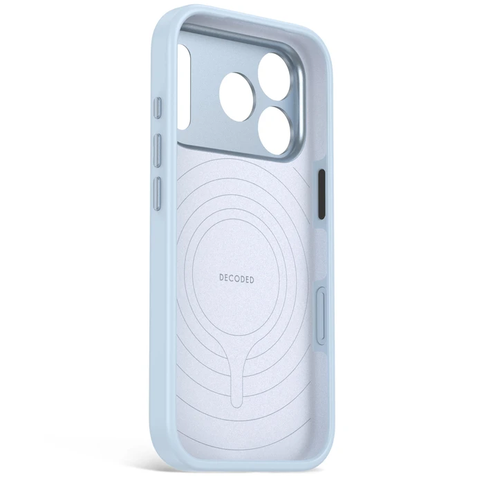 Decoded AntiMicrobial Silicone Backcover Apple iPhone 18 Pro / 17 Pro MagSafe (sky blue)