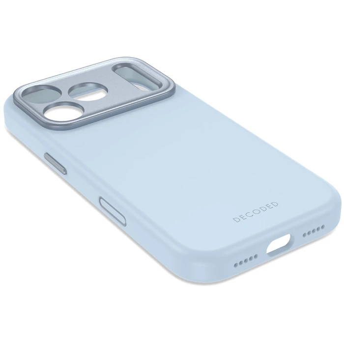 Decoded AntiMicrobial Silicone Backcover Apple iPhone 18 Pro / 17 Pro MagSafe (sky blue)