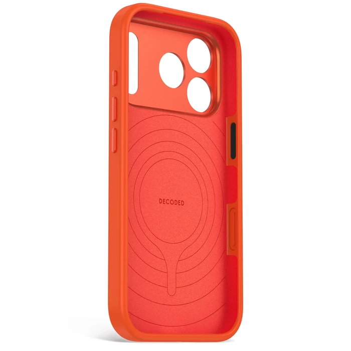 Decoded AntiMicrobial Silicone Backcover Apple iPhone 18 Pro / 17 Pro MagSafe (terracotta)