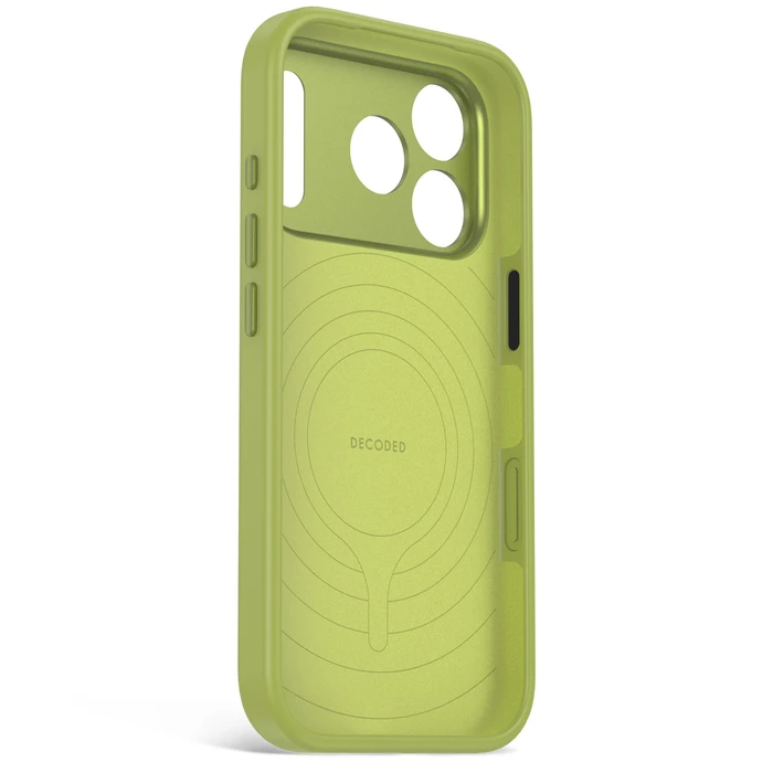 Decoded AntiMicrobial Silicone Backcover Apple iPhone 18 Pro / 17 Pro MagSafe (moss green)