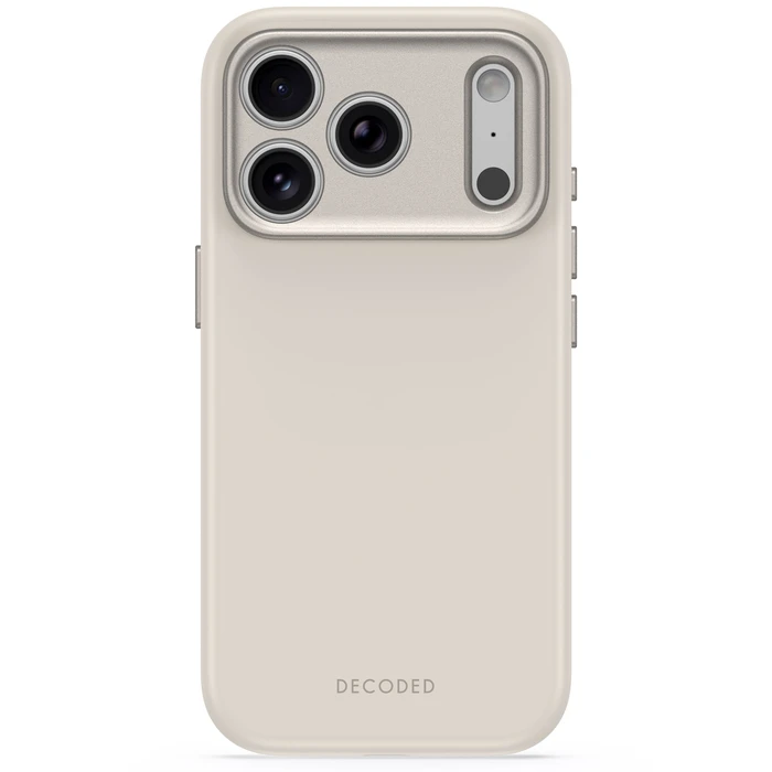 Decoded AntiMicrobial Silicone Backcover Apple iPhone 18 Pro Max / 17 Pro Max MagSafe (pebble grey)