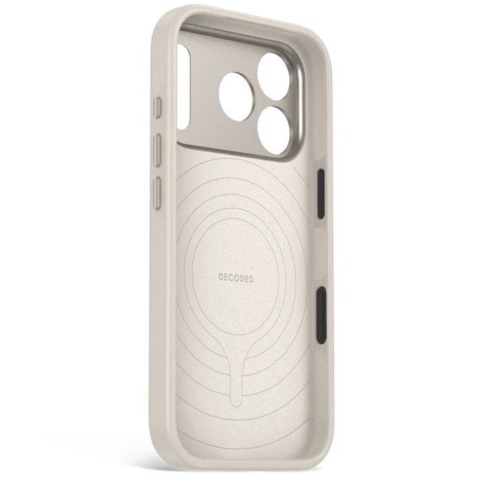 Decoded AntiMicrobial Silicone Backcover Apple iPhone 18 Pro Max / 17 Pro Max MagSafe (pebble grey)
