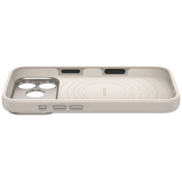 Decoded AntiMicrobial Silicone Backcover Apple iPhone 18 Pro Max / 17 Pro Max MagSafe (pebble grey)