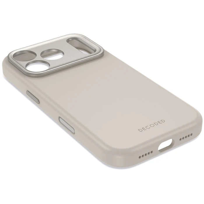 Decoded AntiMicrobial Silicone Backcover Apple iPhone 18 Pro Max / 17 Pro Max MagSafe (pebble grey)