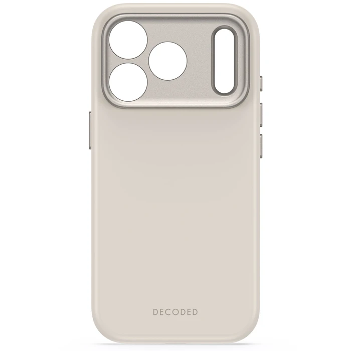 Decoded AntiMicrobial Silicone Backcover Apple iPhone 18 Pro Max / 17 Pro Max MagSafe (pebble grey)