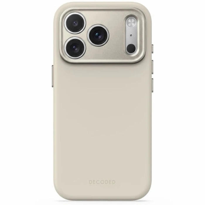 Decoded AntiMicrobial Silicone Backcover Apple iPhone 18 Pro Max / 17 Pro Max MagSafe (pebble grey)