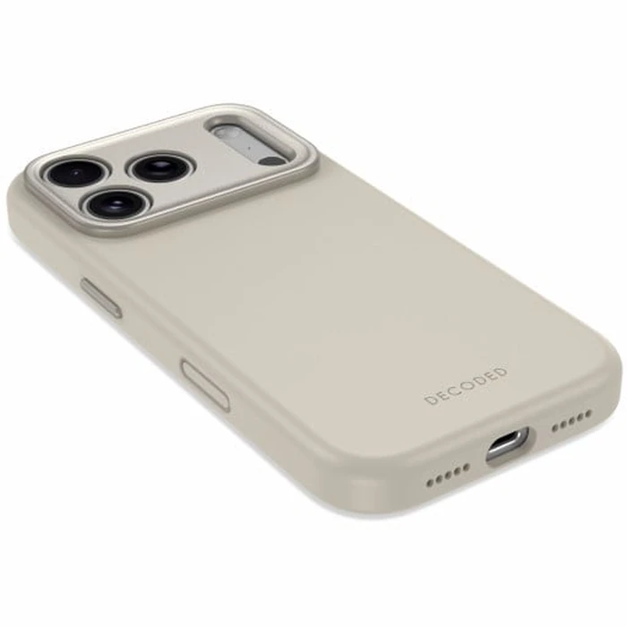 Decoded AntiMicrobial Silicone Backcover Apple iPhone 18 Pro Max / 17 Pro Max MagSafe (pebble grey)