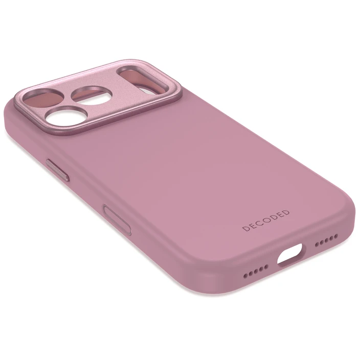 Decoded AntiMicrobial Silicone Backcover Apple iPhone 18 Pro Max / 17 Pro Max MagSafe (rose quartz )