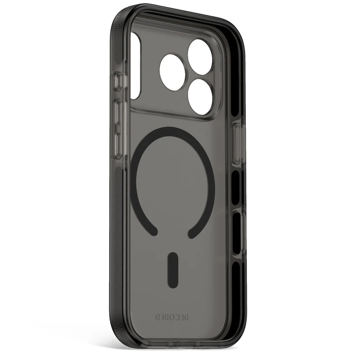 Decoded DropTec Transparent Backcover Apple iPhone 18 Pro / 17 Pro MagSafe (frosted black)