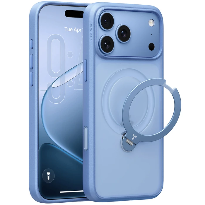 TORRAS Ostand Q3 Spin Apple iPhone 18 Pro Max / 17 Pro Max MagSafe (blue)