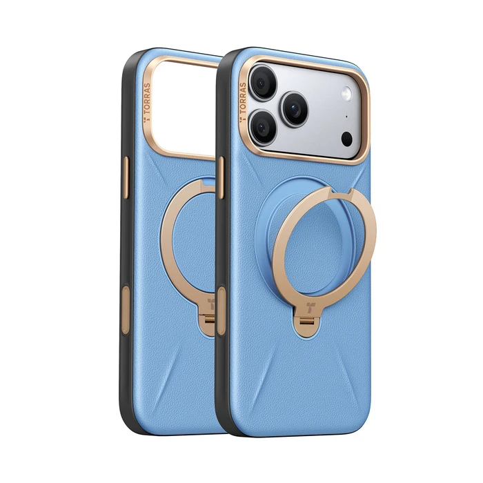 TORRAS Ostand Q3 VegSkin Apple iPhone 18 Pro Max / 17 Pro Max MagSafe (blue)