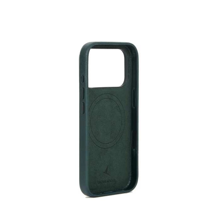 Troubadour Leather Case Apple iPhone 18 Pro / 17 Pro MagSafe (obsidian green)
