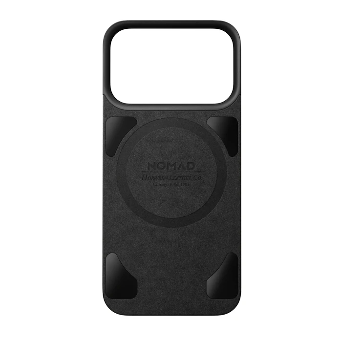 NOMAD Magnetic Leather Back Apple iPhone 18 Pro / 17 Pro MagSafe, Horween leather (black)