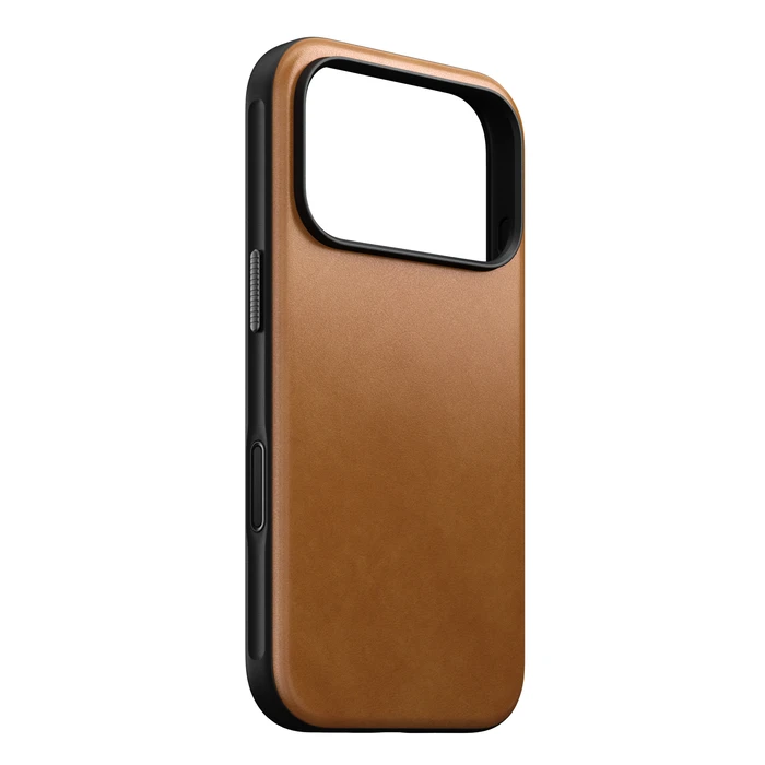 NOMAD Modern Leather Case Apple iPhone 18 Pro / 17 Pro MagSafe, Camino leather (english tan-c)