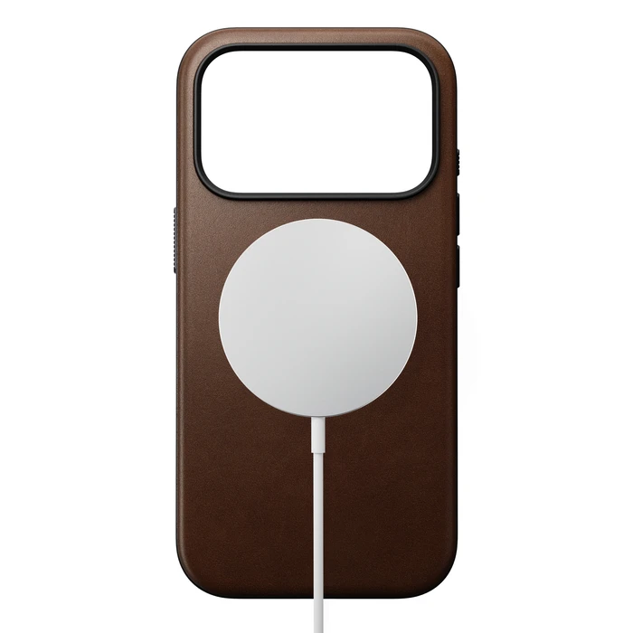 NOMAD Modern Leather Case Apple iPhone 18 Pro / 17 Pro MagSafe, Camino leather (brown)