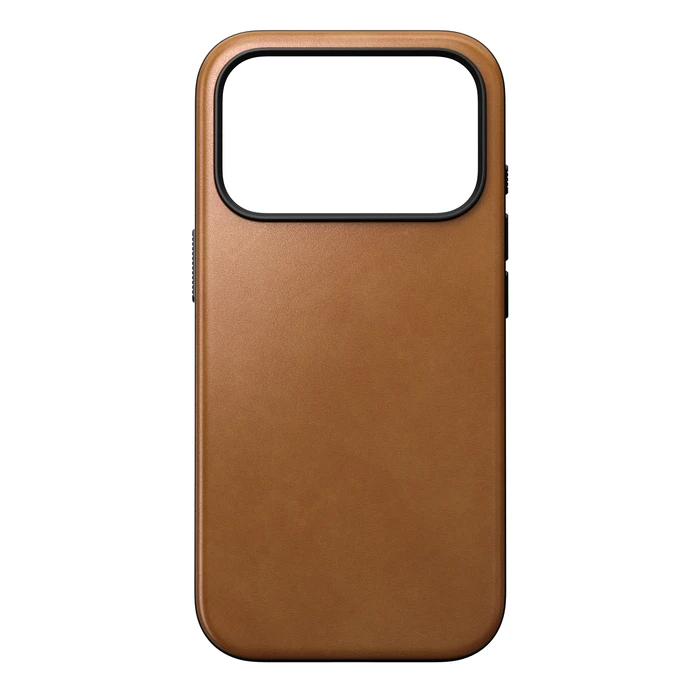 NOMAD Modern Leather Case Apple iPhone 18 Pro / 17 Pro MagSafe, Camino leather (english tan-c)
