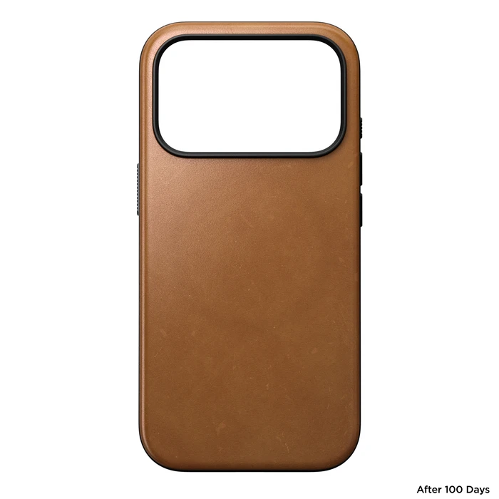 NOMAD Modern Leather Case Apple iPhone 18 Pro / 17 Pro MagSafe, Camino leather (english tan-c)