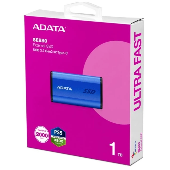 Σκληρός Δίσκος SSD Adata Se880 1tb Usb3.2a/C Gen2x2 Blue
