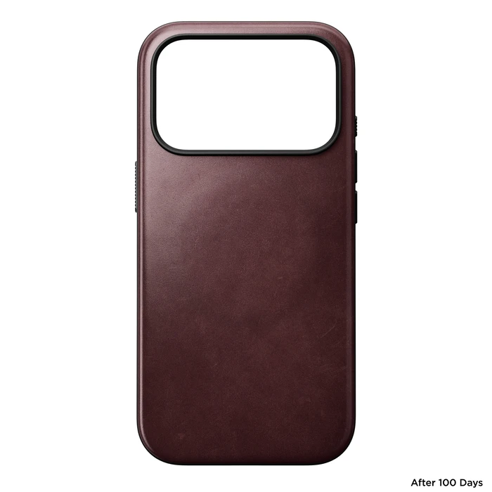 NOMAD Modern Leather Case Apple iPhone 18 Pro / 17 Pro MagSafe, Horween leather (burgundy)