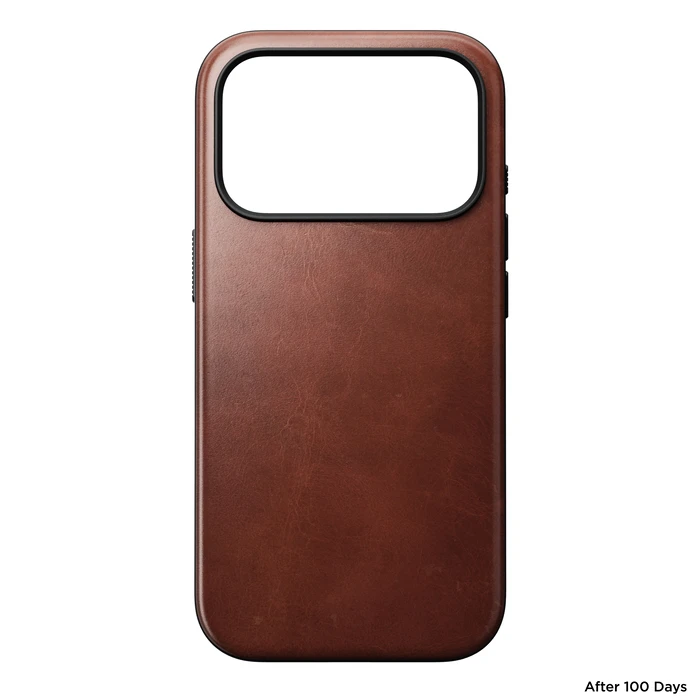 NOMAD Modern Leather Case Apple iPhone 18 Pro / 17 Pro MagSafe, Horween leather (olde dublin)