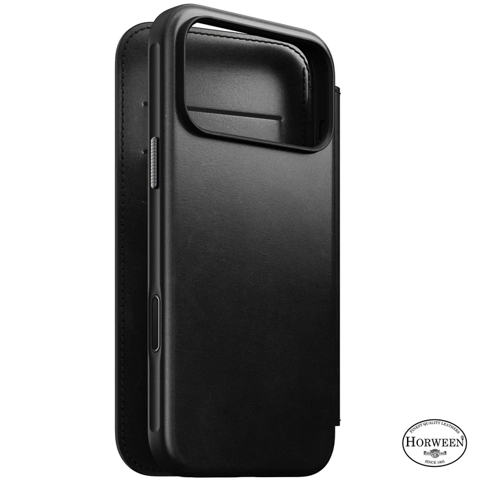 NOMAD Modern Leather Folio Apple iPhone 18 Pro Max / 17 Pro Max MagSafe, Horween leather (black)