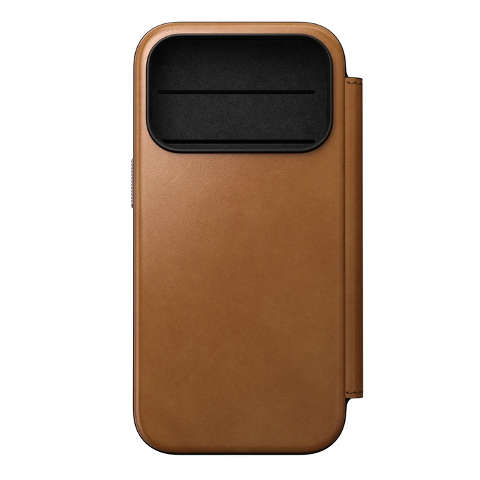 NOMAD Modern Leather Folio Apple iPhone 18 Pro / 17 Pro MagSafe, Camino leather (english tan-c)